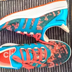 Adidas Climachill Sonic Floral Women's Running Shoes US 9 like New** blue pink
